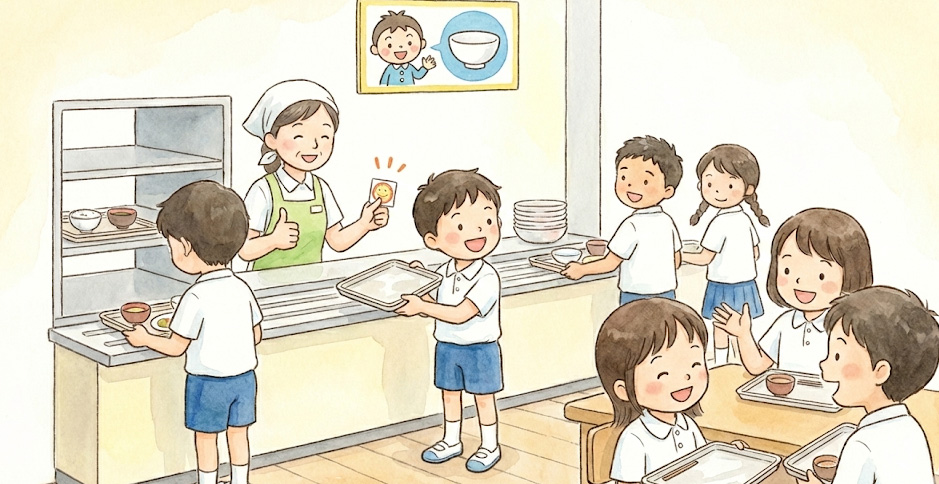 급식실에서 잔반 줄이기 캠페인