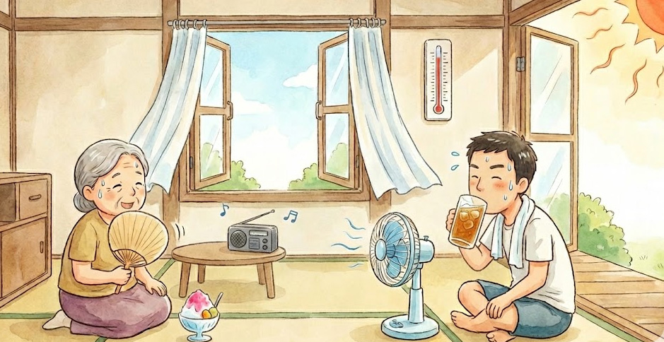 에어컨이 없어 여름에 너무 더운 집도 있어요.